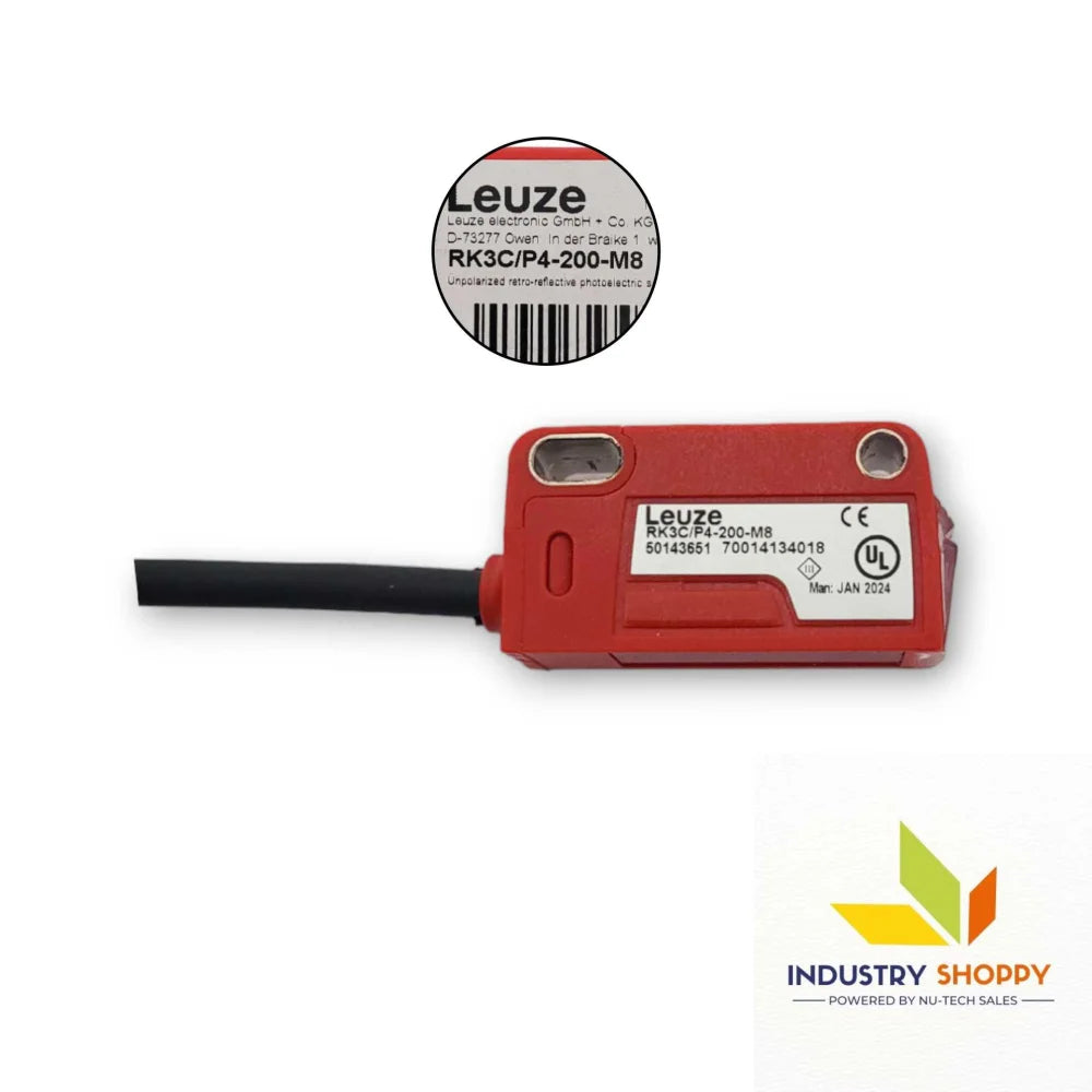 Leuze RK3C/4P-200-M8 Photoelectric Sensor Leuze RK3C/4P-200-M8 Photoelectric Sensor